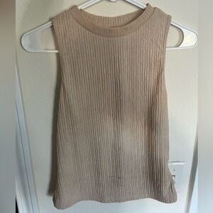 Sleeveless Ribbed Knit Top
